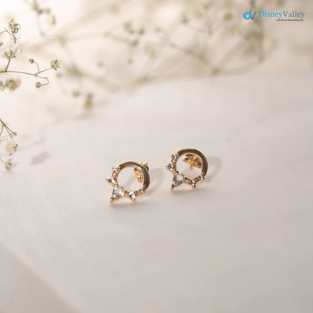 The Merryn Earrings VS1 D-E Lab Diamonds Gold Tiara Earring