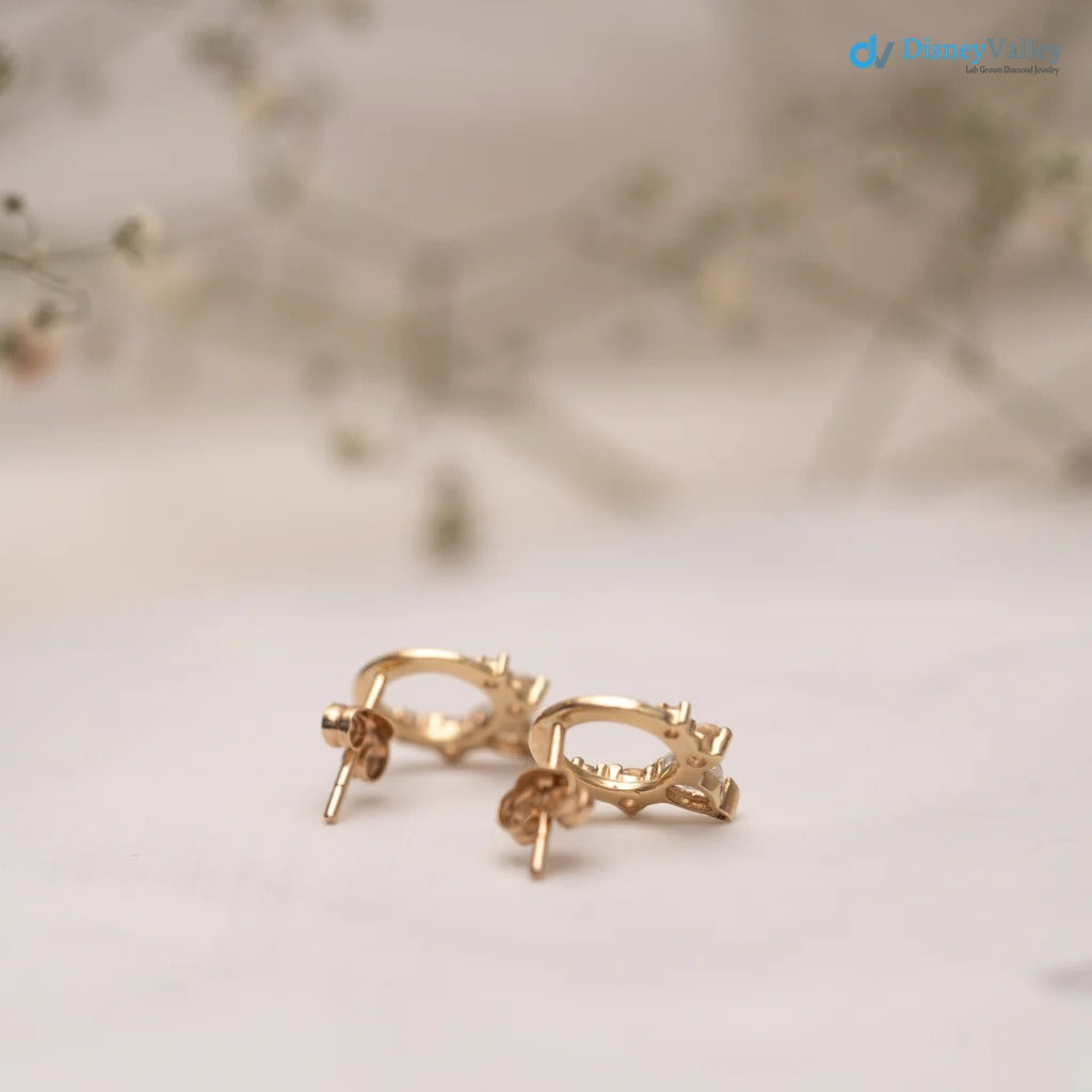 The Merryn Earrings VS1 D-E Lab Diamonds Gold Tiara Earring
