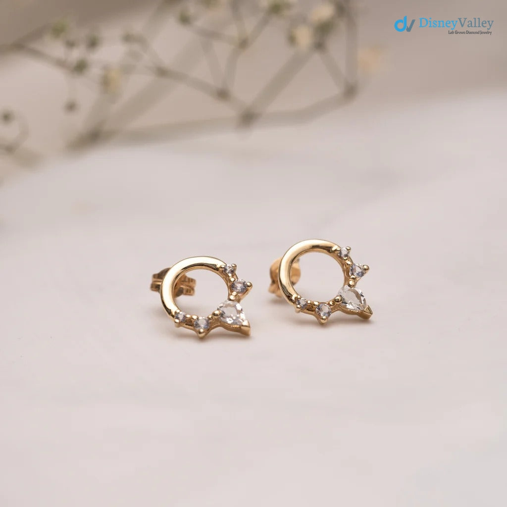 The Merryn Earrings VS1 D-E Lab Diamonds Gold Tiara Earring