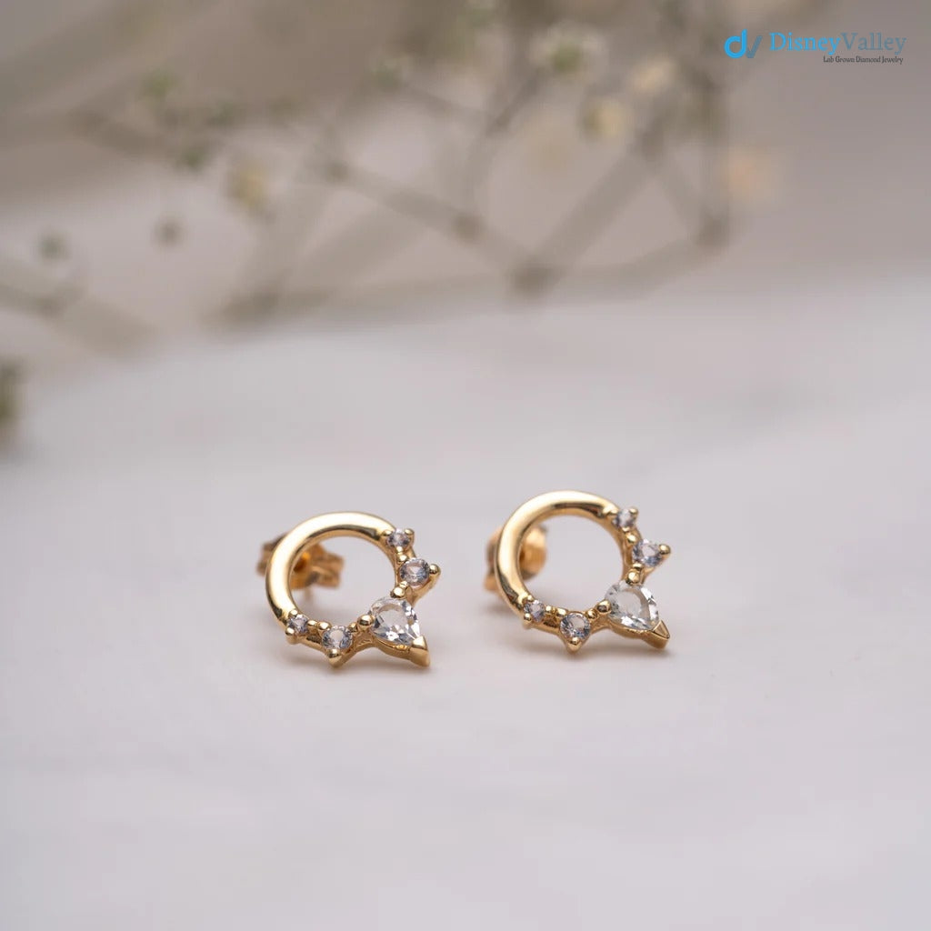 The Merryn Earrings VS1 D-E Lab Diamonds Gold Tiara Earring
