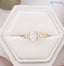 lab diamond engagement ring, oval brilliant cut diamond, diamond cluster engagement ring