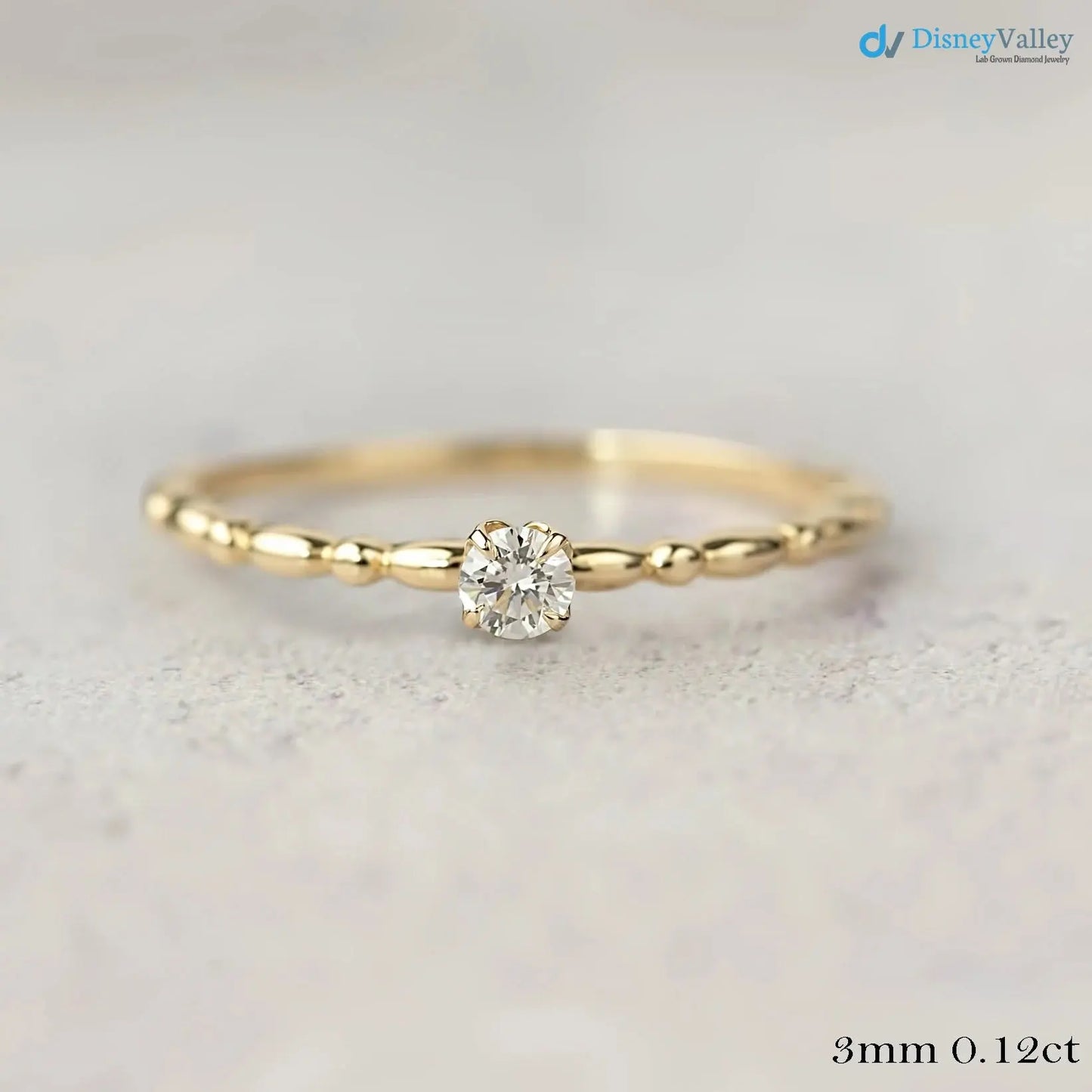 Excellent 2. ct Round cut lab Grown diamond engagement ring DisneyValley