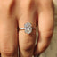 Oval Shaped Diamond Engagement Ring In Solitaire Style