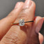 Radiant Cut Gold Engagement Ring in Solitaire Style