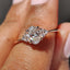 Oval Shaped Diamond Engagement Ring In Muse Style