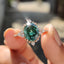 Oval Shaped Engagement Ring In Muse Style