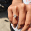 Oval Cut Solitaire Moissanite Ring