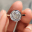 Portuguese Cut Bezel Set Engagement Ring
