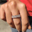 Radiant Cut Wedding Band - Full Eternity Setting