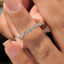 Round Diamond Half Eternity Wedding Band Yellow Gold