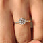 Round Diamond Ring with Side Stone