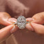 Oval Cut Cathedral Setting Ring