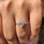 Pear Shaped Diamond Ring - Side Stone