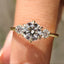 Round Cut 3 Stone Diamond Engagement Ring