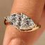 1 - 2 CT Marquise Diamond Solitaire Ring in Bypass Setting
