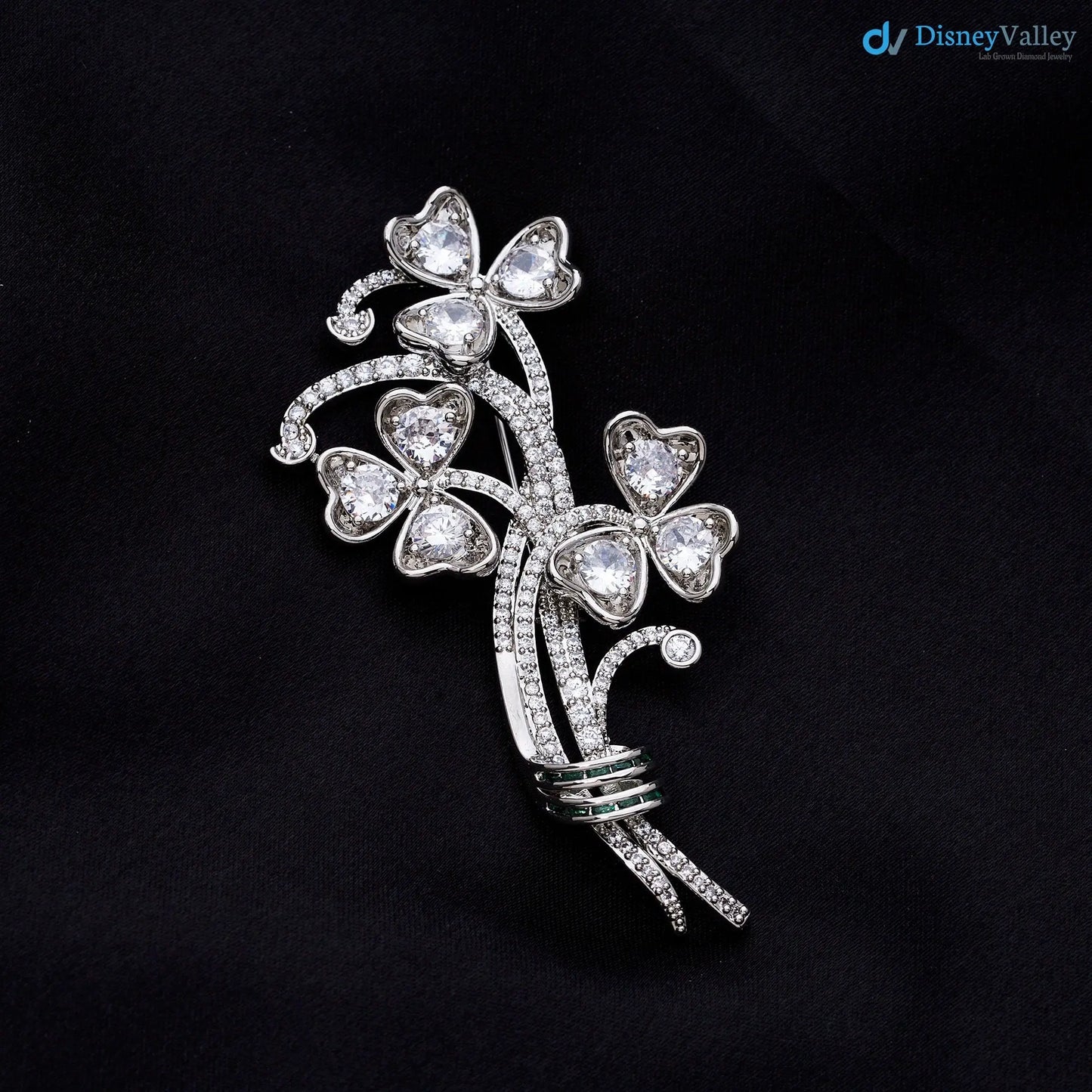 Queen Elizabethβs Irish Shamrock Diamond Jubilee National Emblem Brooch DisneyValley