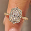 Radiant Cut Ring with Round Cut Pave Band