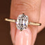 Cushion OMC Cut Hidden Halo Engagement Ring In Solitaire Style