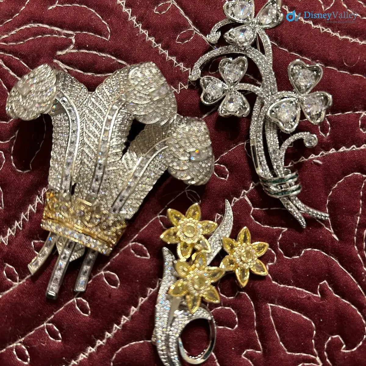 The Prince of Wales Ostrich Feather Brooch DisneyValley