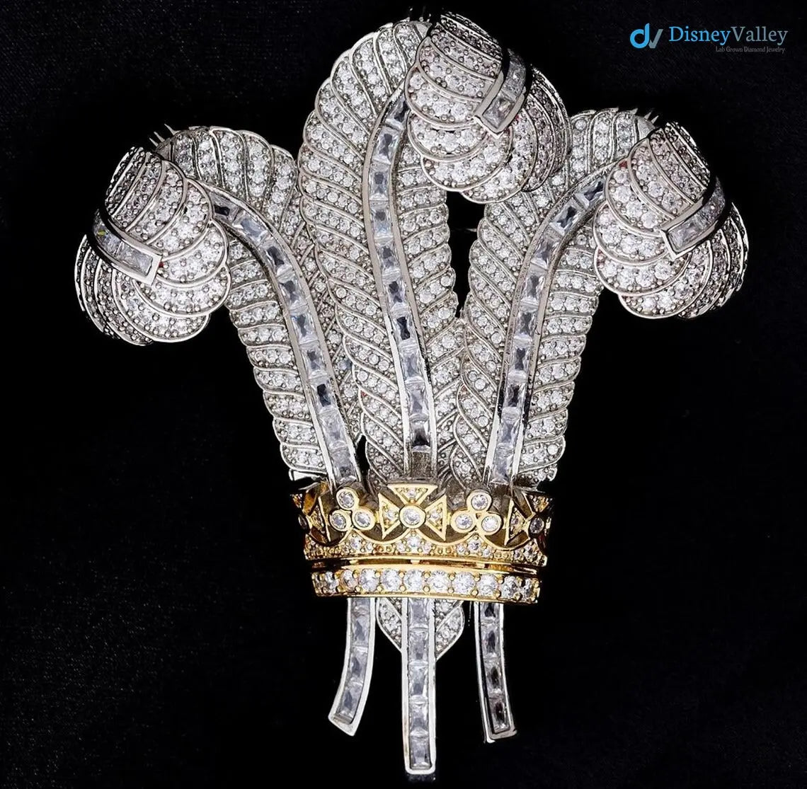 The Prince of Wales Ostrich Feather Brooch DisneyValley