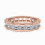 Emerald Cut Diamond Band – East West Setting