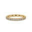 Round Diamond Gold Band In Half Eternity Style