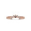 Curved Wedding Band – Round Diamond