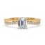 Twist Engagement Ring With Pave style