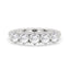 5 Stone Round Rose Cut Diamond Band