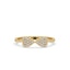 Round Cut Ring In Yellow Gold Finish