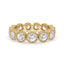 Round Rose Cut Bezel Set Eternity Band