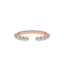 Open Gap Wedding Band – Rose Gold