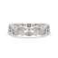 Double Row White Gold Eternity Band