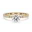 Round Cut Diamond Pave Setting Ring