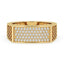 Mens Pave Wedding Band - Round Diamond