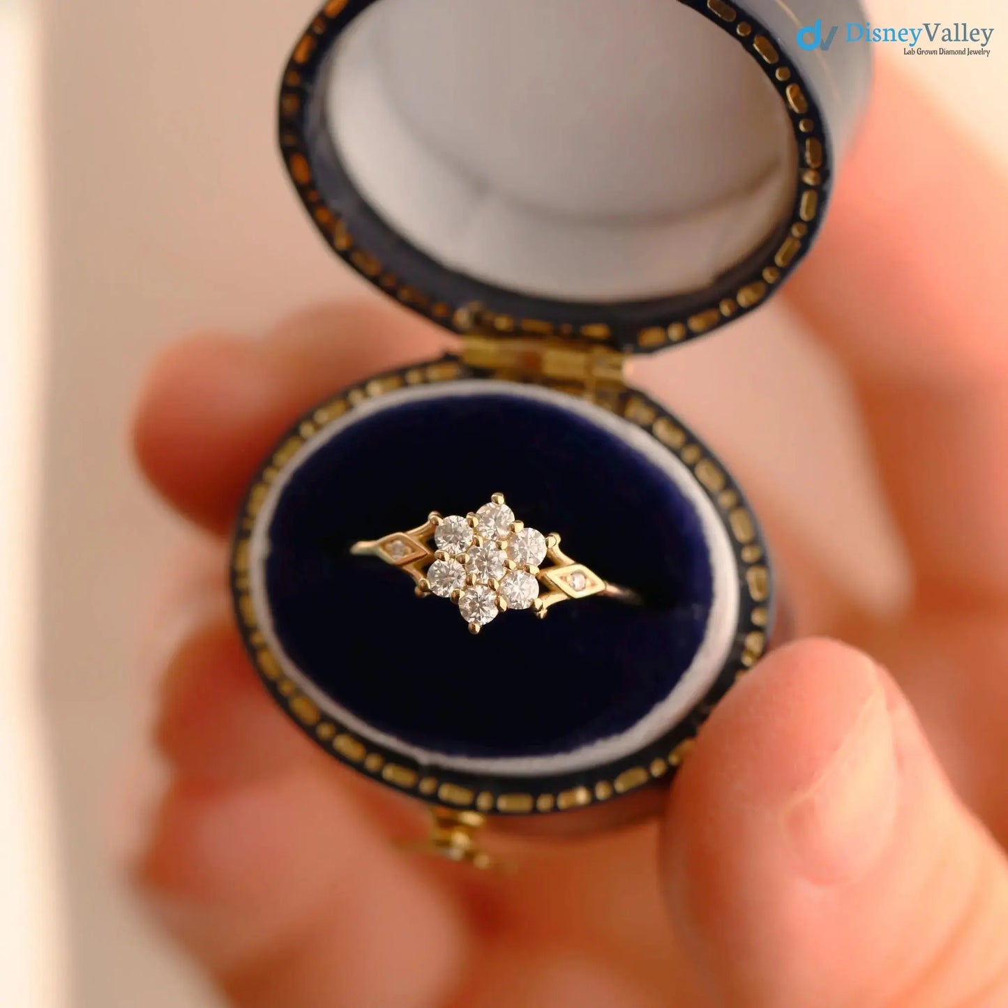 Victoria bloom ring, engagement ring, wedding ring, diamond ring DisneyValley