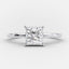 1.0 CT Princess Cut Solitaire Style Moissanite Engagement Ring