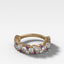 Celestial Round Diamond Wedding Band with Amethyst