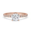 Cushion Cut Diamond Engagement Ring in 4 Prong Setting
