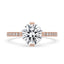 Hidden Halo Engagement Ring with Sparkling Round Diamond
