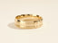 Grooved Block Detailed Setting Men's Wedding Band