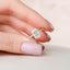 2.0 CT Radiant Moissanite Hidden Halo Pave Setting Engagement Ring