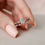 1.0CT Radiant Cut Moissanite Solitaire Bridal Ring Set