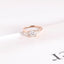 Solid Gold Cushion Cut Moissanite Engagement Ring with Side Stone, Promise Ring