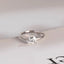Solid Gold Heart Moissanite Engagement Ring, Anniversary Gift