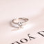 Solid Gold Elongated Cushion Moissanite Engagement Ring, Hidden Halo Bridal Ring