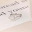 Solid Gold Twisted Band Heart Cut Moissanite Engagement Ring