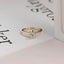 Solid Gold Oval Cut Lab-grown Diamond Engagement Ring, Tulip Floral Setting