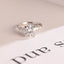 Solid Gold Round Moissanite Engagement Ring, Promise Ring for Her