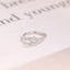 Solid Gold Round Moissanite Engagement Ring, Nature Inspired Proposal Ring